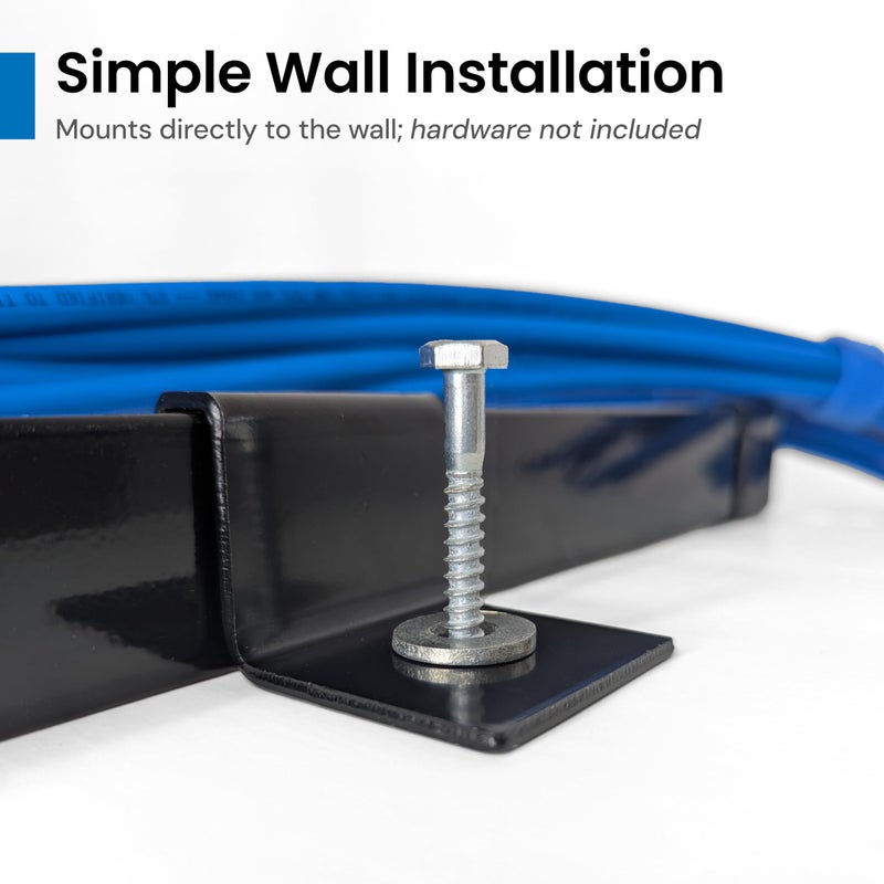 ICC Cable Runway Wall Bracket â€“ 2-Pack | Steel, Black Powder Coat, Flush Wall Mount - Image 4